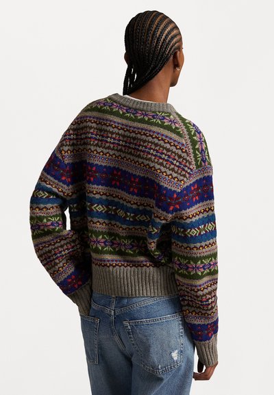 Polo Ralph Lauren FAIR ISLE BUTTONED CARDIGAN - Kardigan - multi-colored