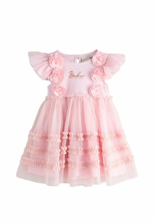 REGULAR FIT - 3D CORSAGE TIER - Juhlamekko - pink