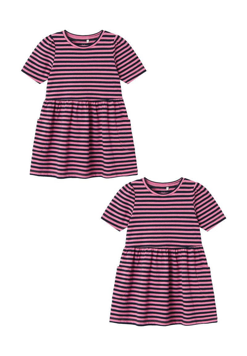 Name it 2ER PACK BEQUEMES MIDI  - Jerseykleid - rosa