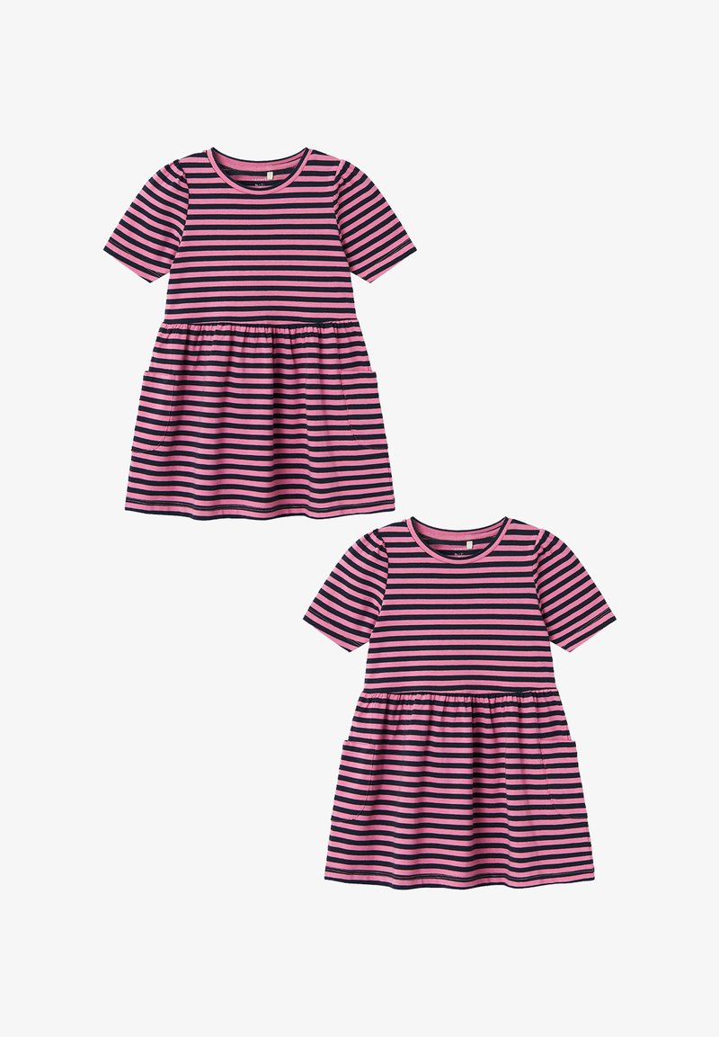 Name it 2ER PACK BEQUEMES MIDI - Jerseykleid - rosa