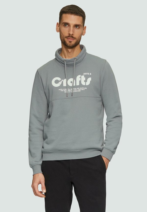 MIT FRONTPRINT - Sweatshirt - schiefergrau