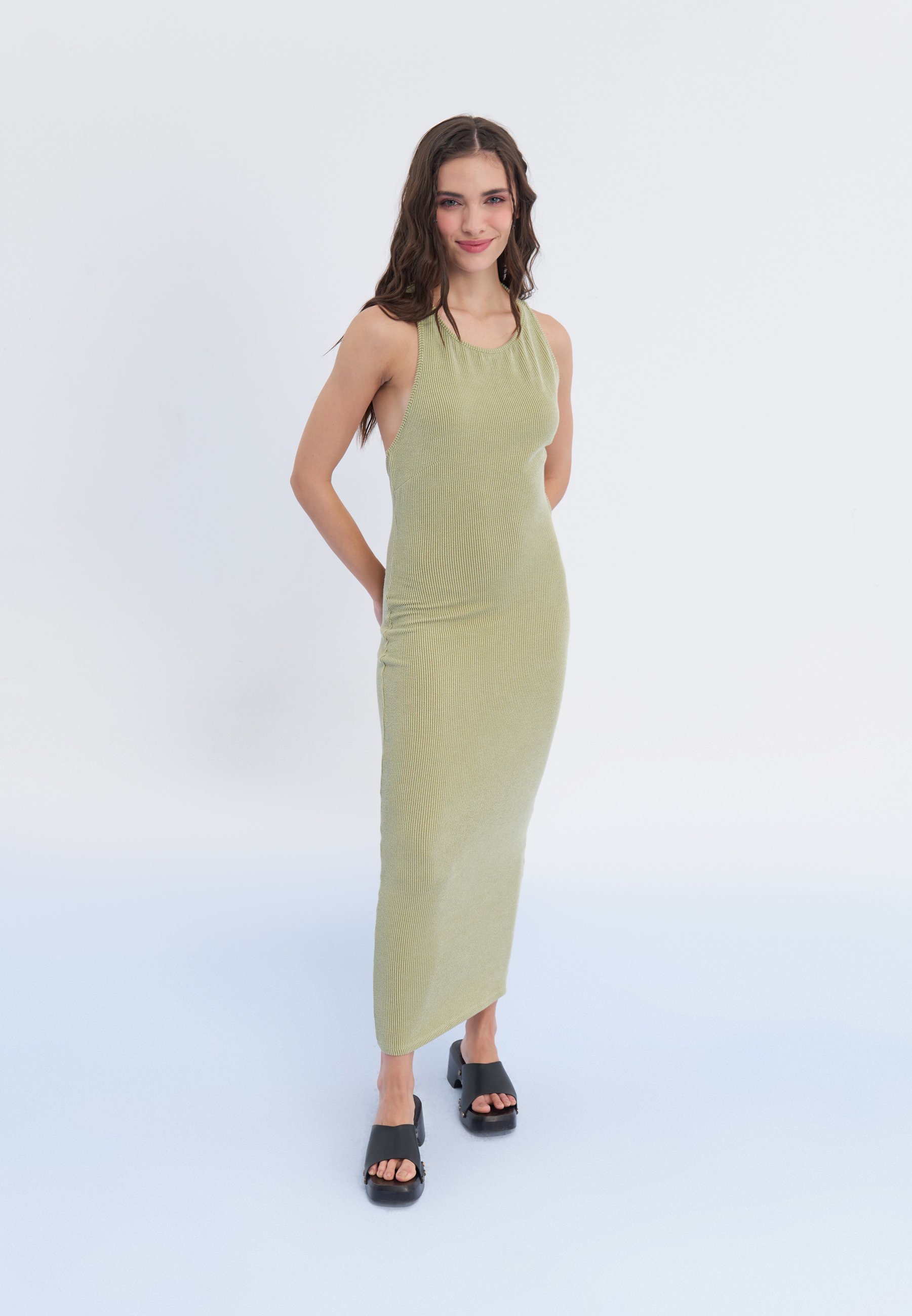 Even&Odd Maxi dress - green - Zalando.co.uk