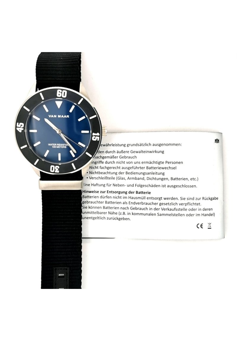Herren Analoguhren | Van Maar Uhr schwarz - YO20019 Herren Analoguhren | Van Maar Uhr schwarz - YO20019