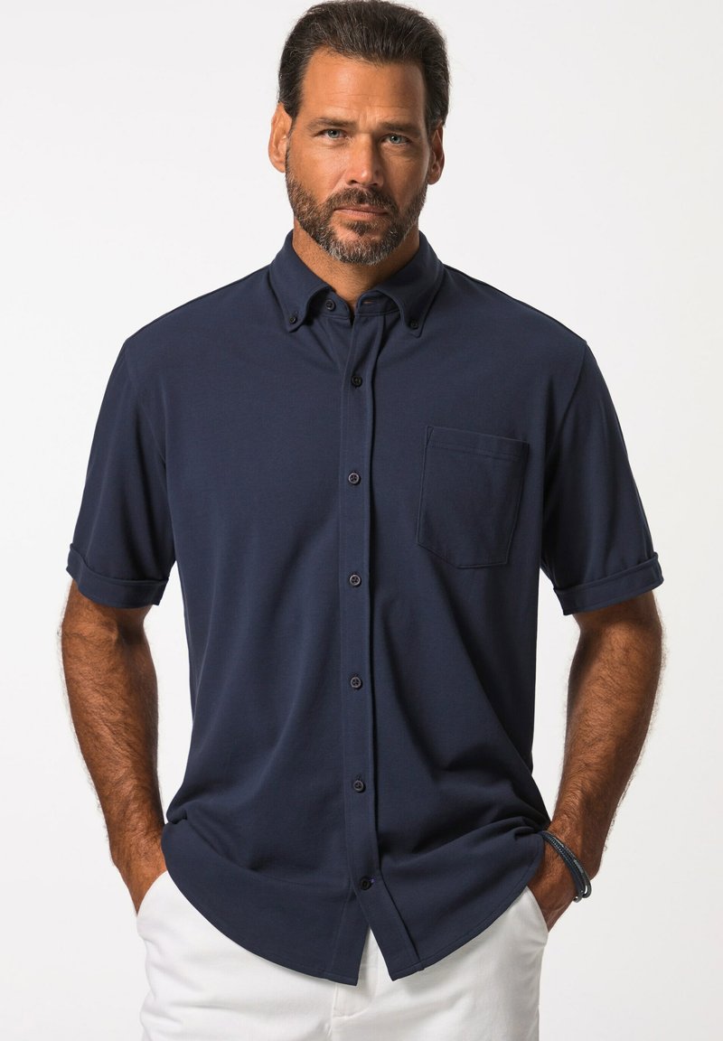 JP1880 SHORT SLEEVE, BUTTON-DOWN COLLAR - Camicia - night blue