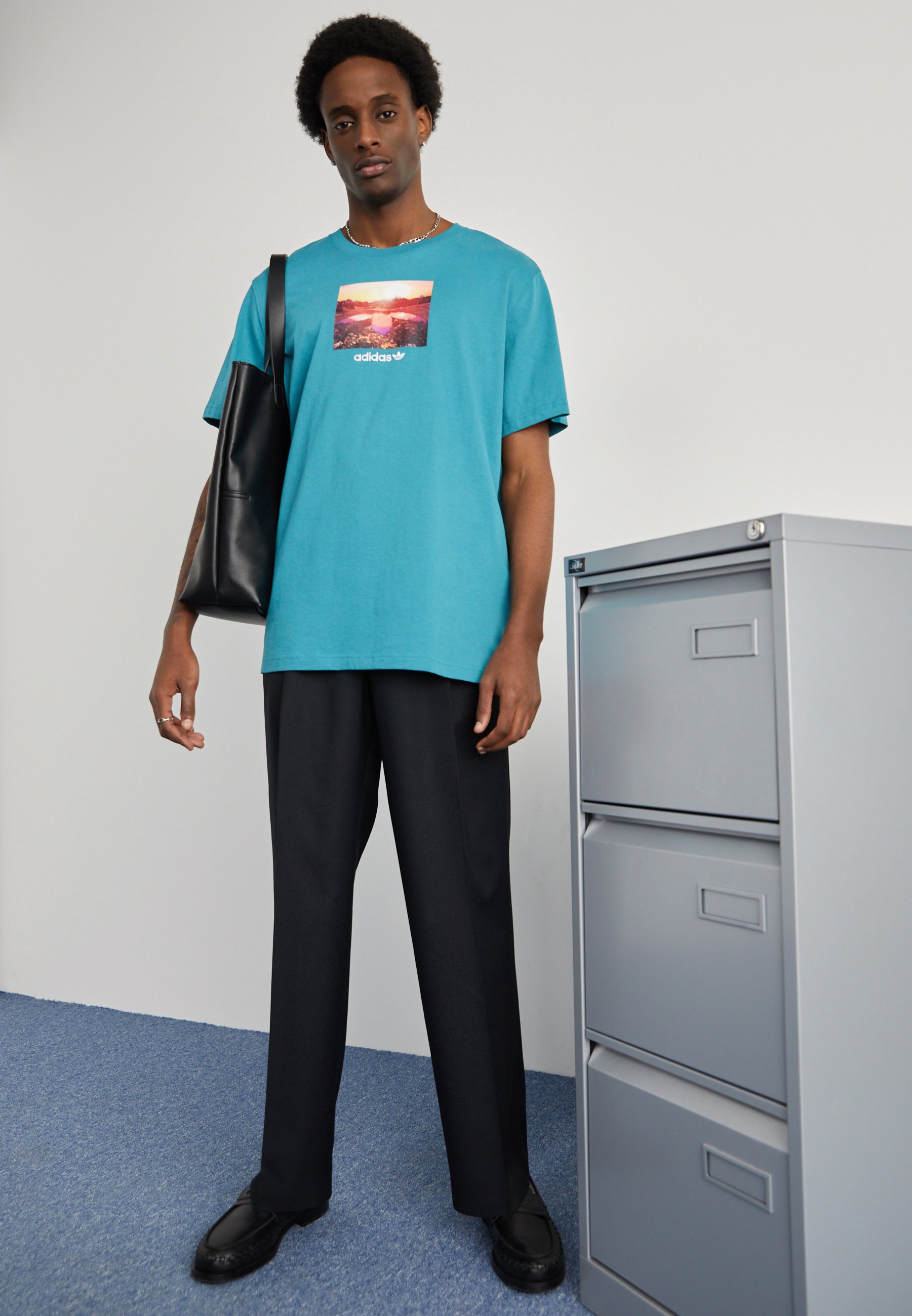 turquoise adidas top