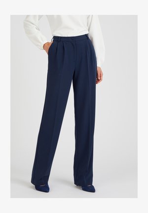 Damart Liquette Da Notte In Flanella Di Cotone Stampato - Donna, Manica Lunga, Blu Navy, Taglia 42-44 (M)
