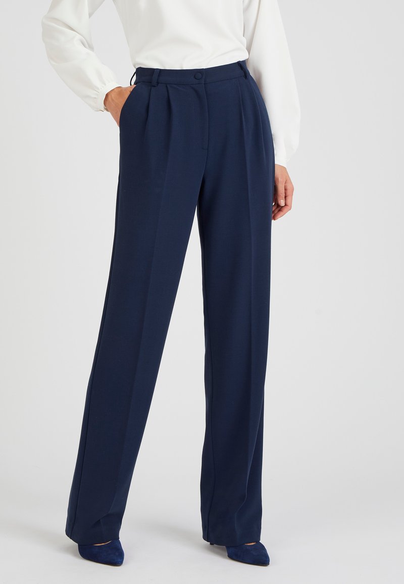 Damart Liquette Da Notte In Flanella Di Cotone Stampato - Donna, Manica Lunga, Blu Navy, Taglia 42-44 (M)