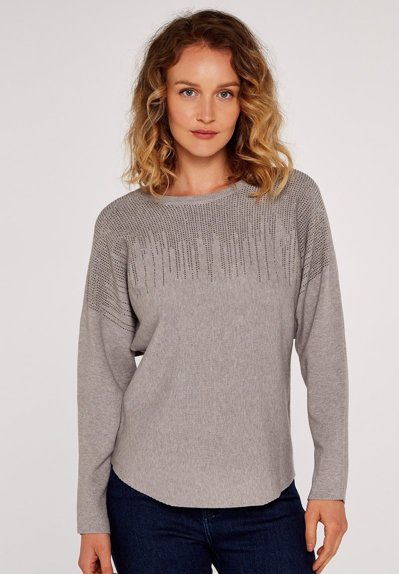 Apricot BATWING  - Strickpullover - grey