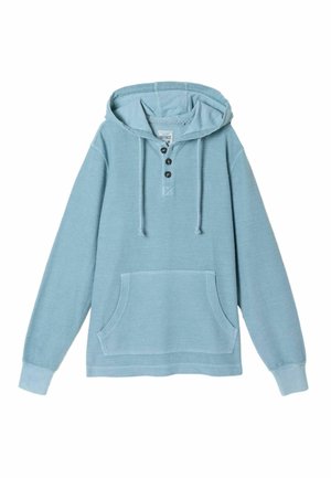 FatFace, TALL FIT - BEACH HALF NECK HOODIE . - Hættetrøje - chambray blue