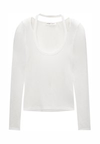 DOUBLE-LAYER WITH STRAPS  - T-shirt à manches longues - white
