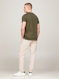 Tommy Hilfiger LOGO TEE - Print T-shirt - army green