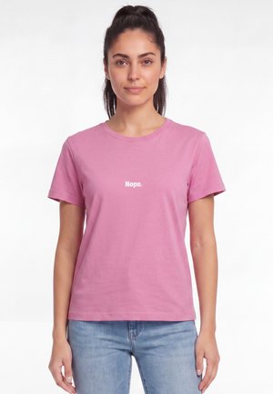 watapparel, NOPE - T-shirt print - bubble pink