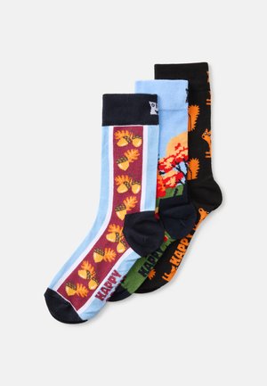 ACORN SQUIRREL AUTUMN SOCKS UNISEX 3 PACK  - Chaussettes - multi
