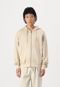 Jack & Jones JJECHARGE OVERSIZE FADED ZIP HOODIE - Majica s kapuljačom i patentnim zatvaračem - humus