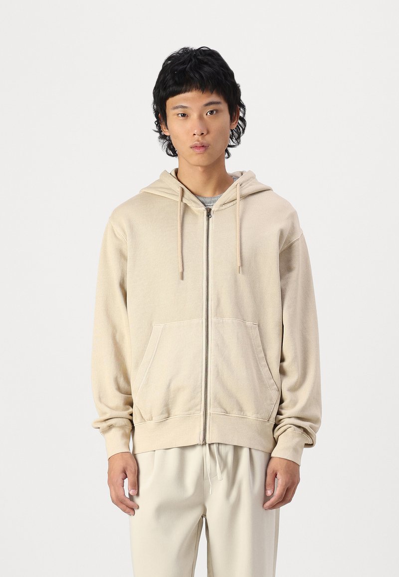 Jack & Jones JJECHARGE OVERSIZE FADED ZIP HOODIE - Majica s kapuljačom i patentnim zatvaračem - humus