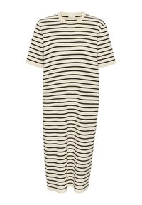 KAJORDIE - Rochie tricotată - turtledove black stripe
