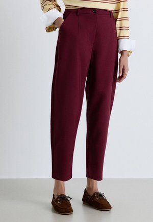 Calliope, PANTALONE LUNGO TINTA UNITA - Stoffhose - bordeaux