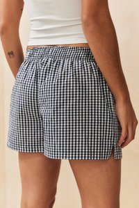 BDG Urban Outfitters GINGHAM BOXER - Shorts - black