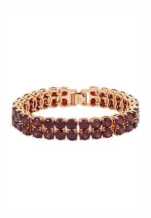 Armband - rose gold - coloured red