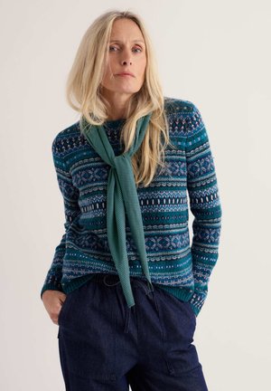 Seasalt Cornwall, SEASALT CORNWALL ENORA SCARF - Κασκόλ - green - narrows dark thyme