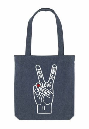 TAKE CARE PRINT - Cabas - blue