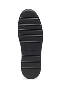 Suola del collo nero con scanalature orizzontali, texture liscia e punta arrotondata. Presenta il marchio "Voile Blanche" impresso nella zona del tallone.