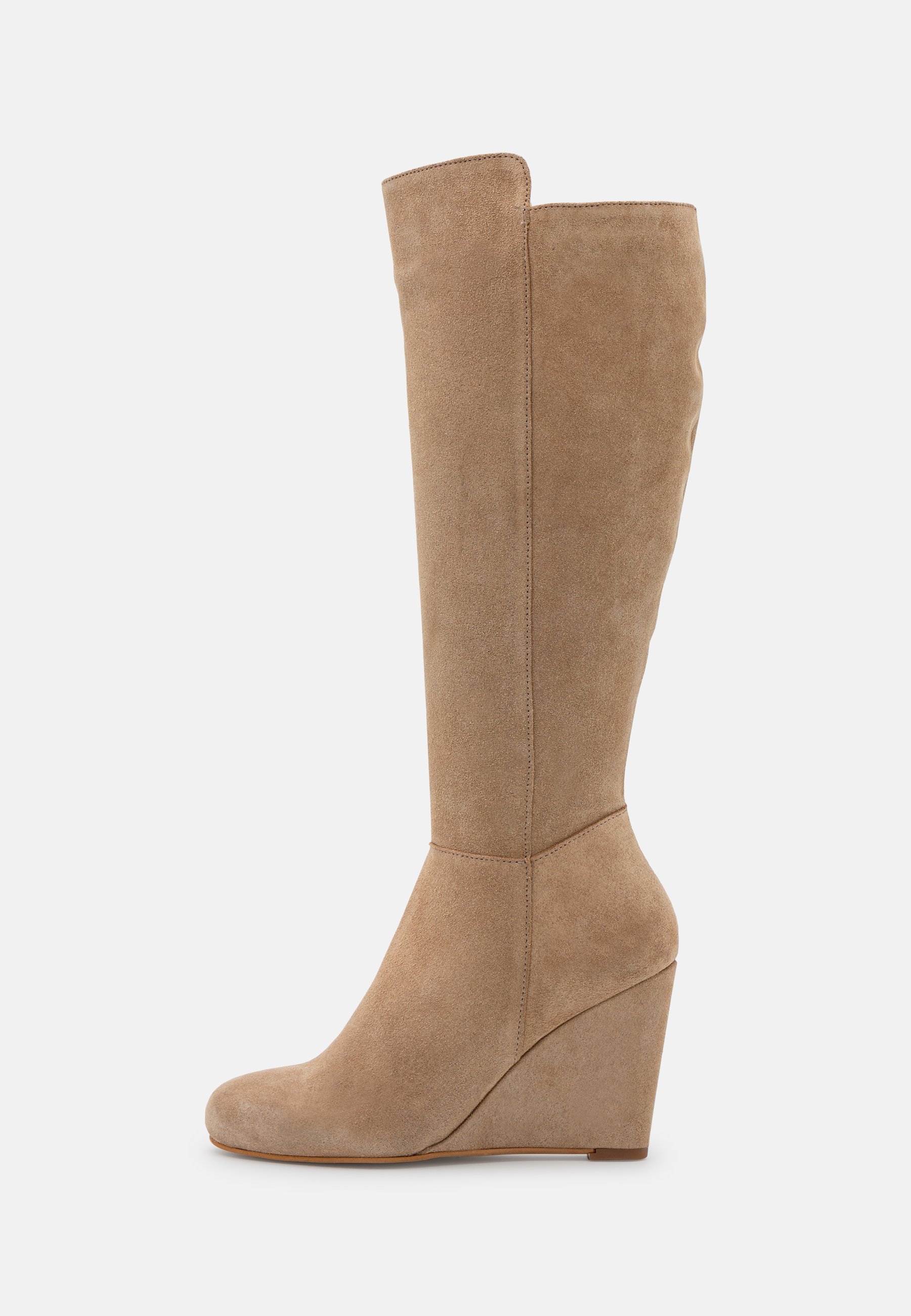 Anna Field LEATHER - Laarzen met sleehak - beige - Zalando.nl