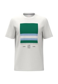 s.Oliver MIT FRONT - T-Shirt print - weiß