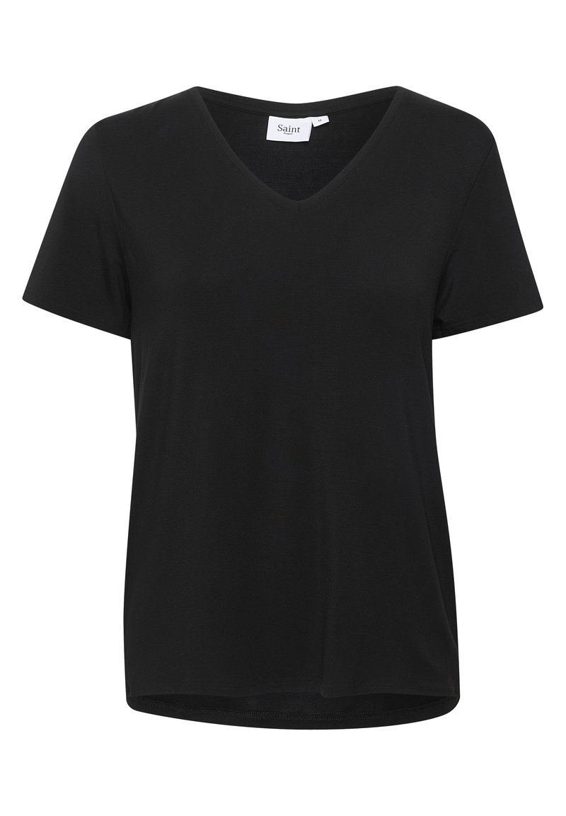Saint Tropez T-shirt basic zwart