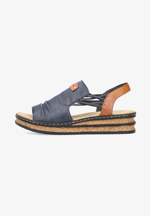 Rieker Sandales compensées - blau