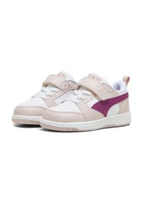 Puma REBOUND V6 LO  - Babacipők - mauve mist magenta gleam white