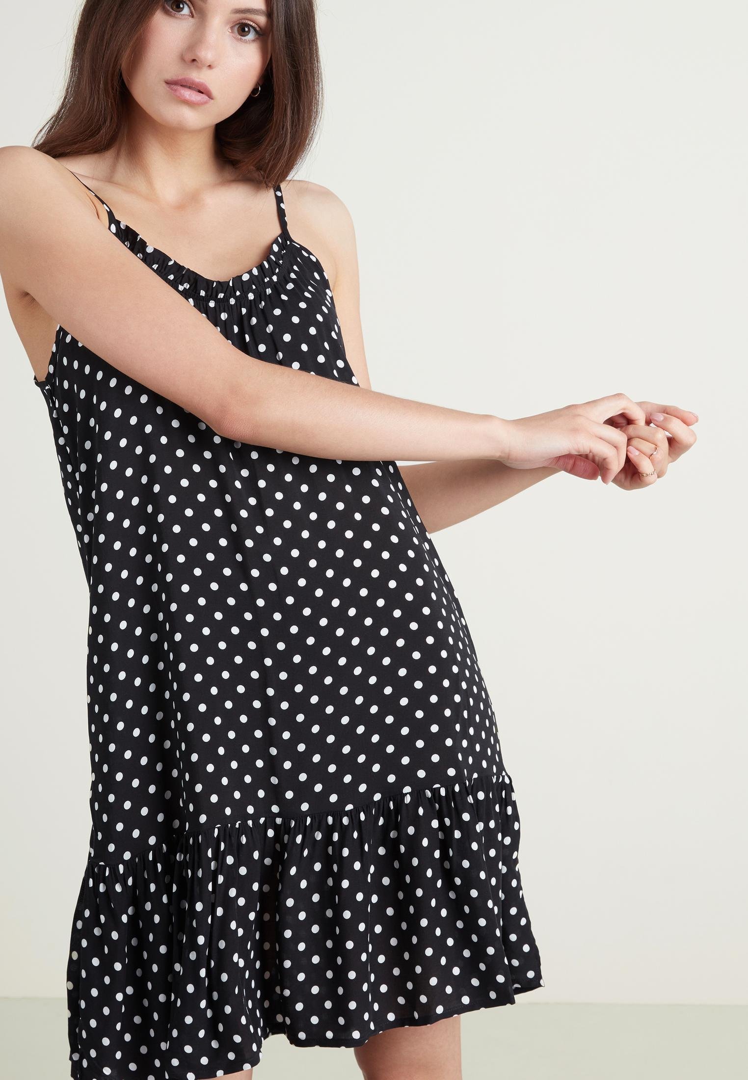 Tezenis Vestito estivo - nero st.pois/nero-screziato - Zalando