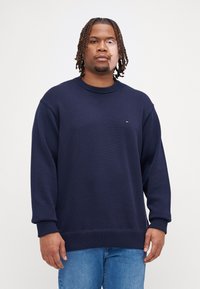 Tommy Hilfiger CHUNKY C NECK - Jersey de punto - desert sky