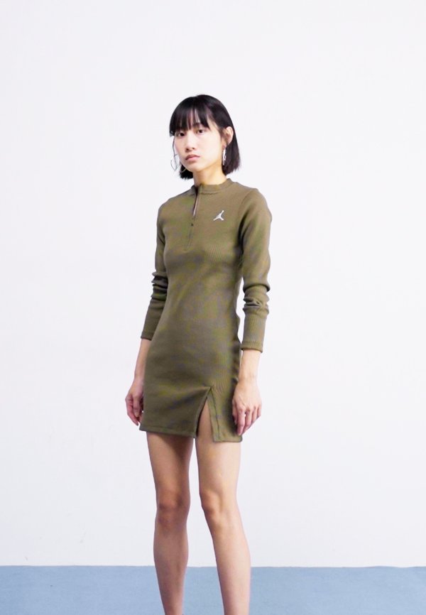 DRESS - Jumper dress - medium olive4