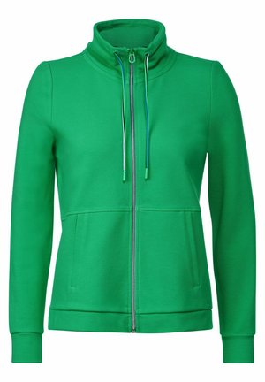 Felpa con zip - grün