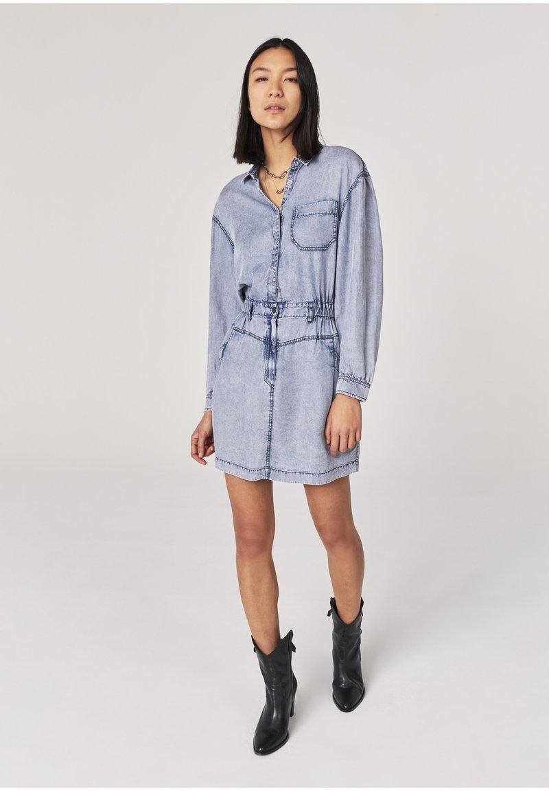 Damen Freizeitkleider | IKKS Jeanskleid summer blue/destroyed denim - PS51901 Damen Freizeitkleider | IKKS Jeanskleid summer blue/destroyed denim - PS51901
