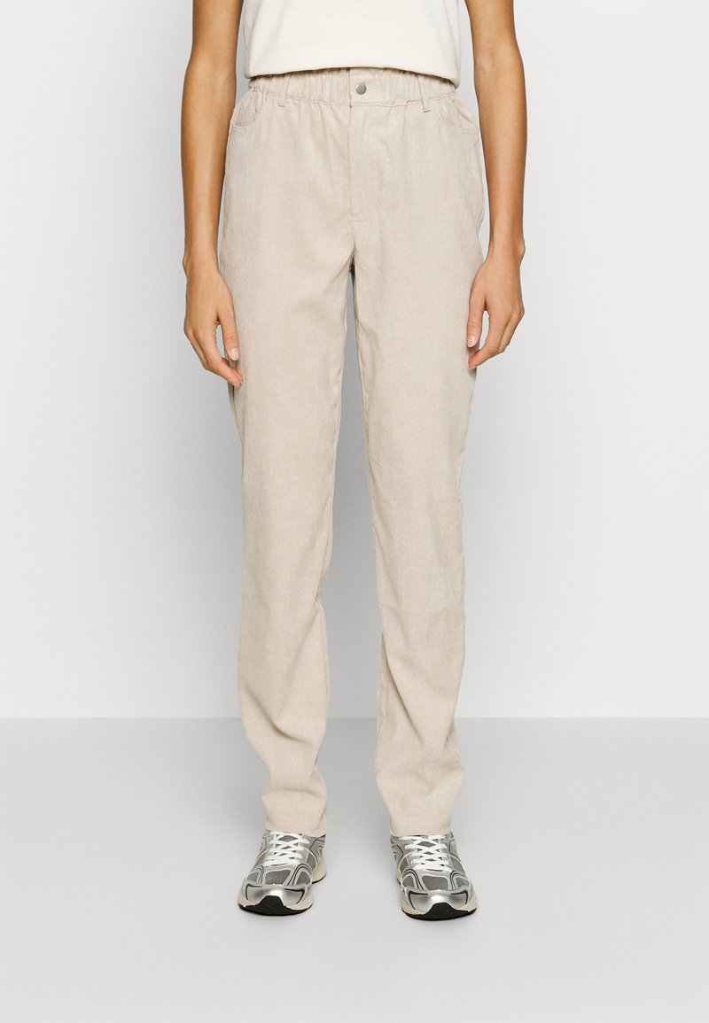 JDY Tall JDYLILLA PAPERBAG PANT - Παντελόνι - cement