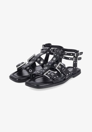 Tamaris, DA.-SANDALETTE 001 VAR - Sandales compensées - screziato-mottled black
