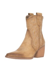 Cowboy/biker ankle boot - braun