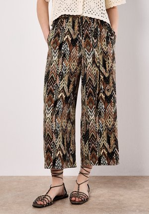 CHEVRON PRINT - Pantalon classique - khaki