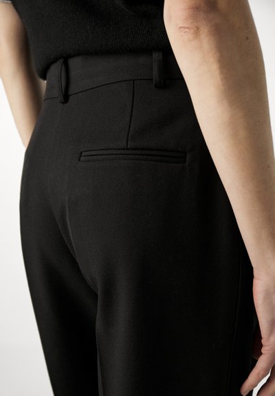 Victoria Beckham HIGH WAISTED TROUSER - Auduma bikses - black