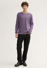TOM TAILOR DENIM R NECK - Strickpullover - foggy purple