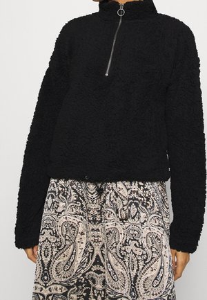 Felpa in pile - black
