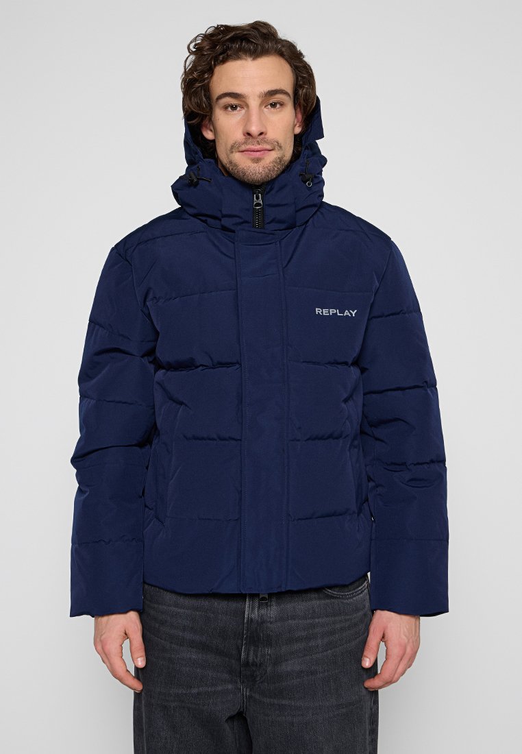 Replay Winterjas donkerblauw