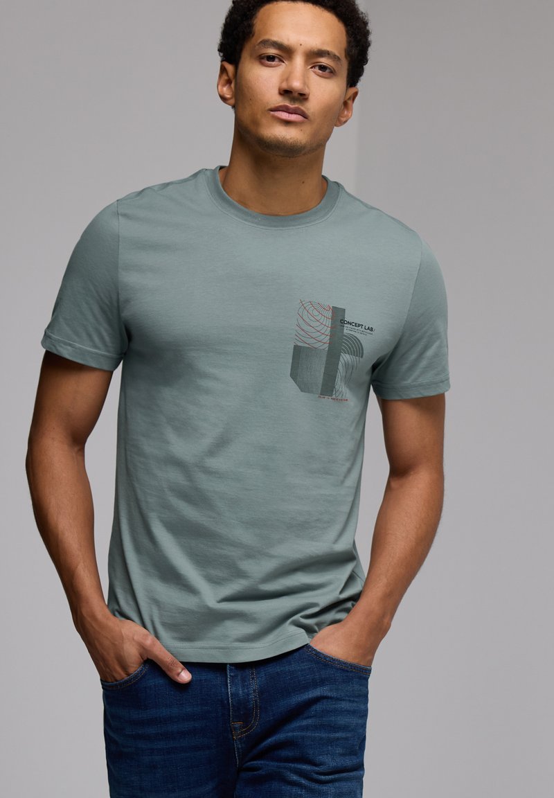 Street One MEN Camiseta estampada - grün