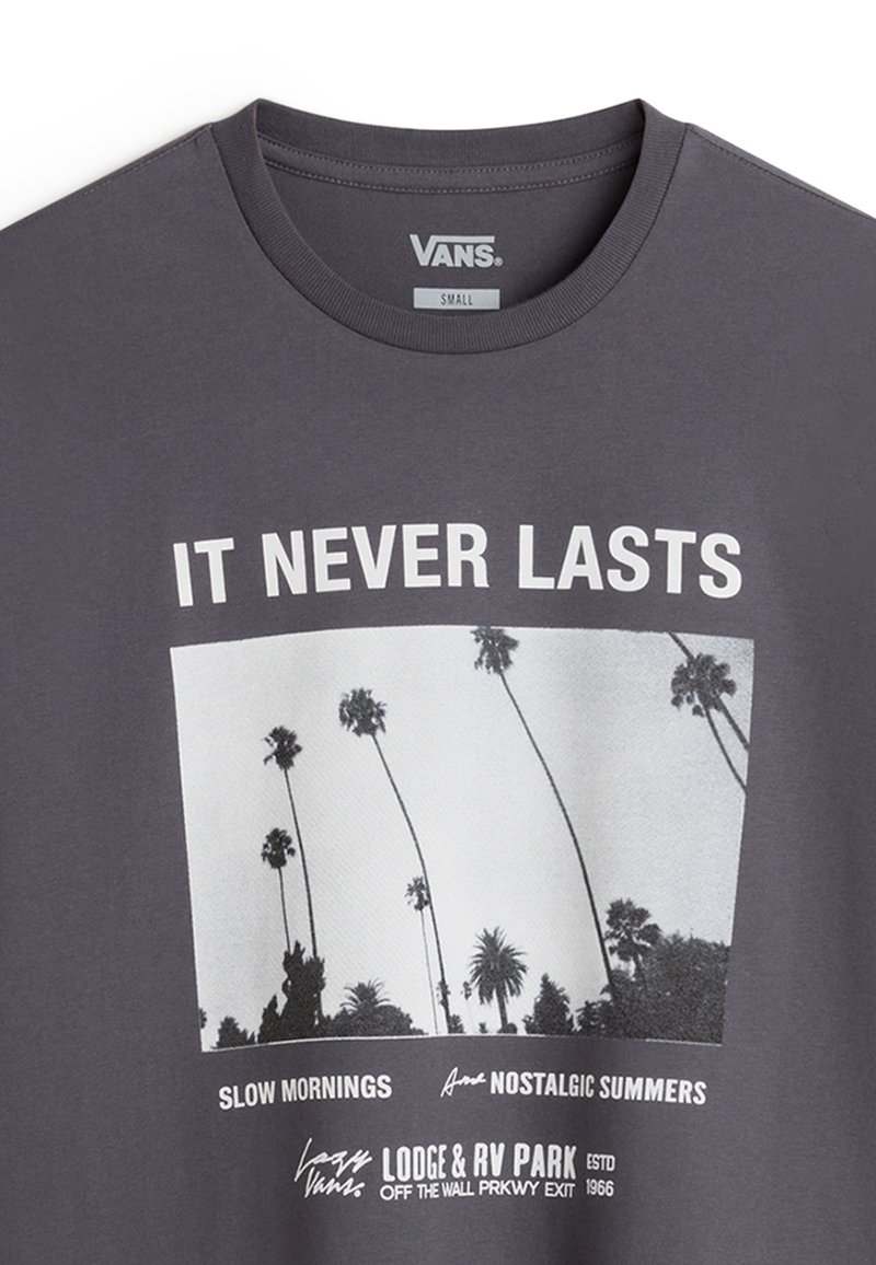 Vans NEVERLASTING OVERSIZED - Triko s potiskem - asphalt