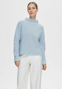 Selected Femme SLFSELMA  - Stickad tröja - cashmere blue