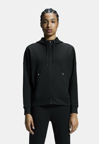 On - ZIPPED - Felpa con zip - black Immagine in miniatura 1