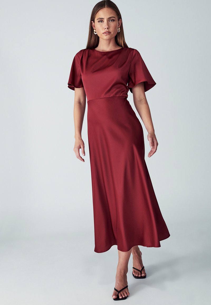 WILLA DAZE DRESS - Koktailové šaty/večierkové šaty - burgundy