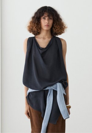 Massimo Dutti, Bluse - dark blue